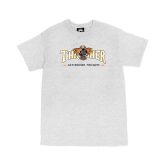 Thrasher Skate Mag Fortune Logo Short Sleeve Tee - Hall - Lühikeste varrukatega T-särk
