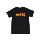 Thrasher Skate Mag Godzilla Flame Short Sleeve Tee - Must - Lühikeste varrukatega T-särk