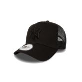 New Era Yankees Clean Black A-Frame Trucker Cap - Must - Kork New Era Yankees Clean Black A-Frame Trucker Cap - Must - Kork