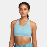 Nike Dri-FIT Swoosh Women's Medium-Support 1-Piece Pad Sports Bra Blue - Sinine - Rinnahoidja