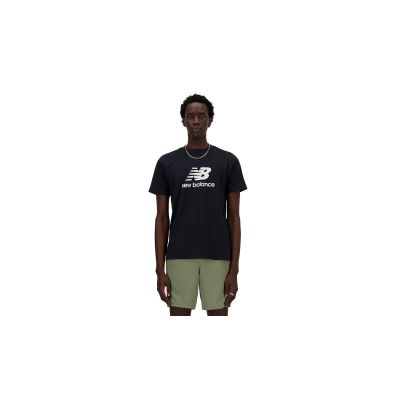 New Balance Sport Essentials Logo T-Shirt - Must - Lühikeste varrukatega T-särk