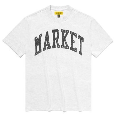 Market Arc Puff T-shirt Ash Grey - Hall - Lühikeste varrukatega T-särk