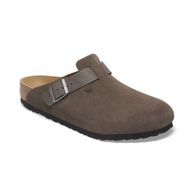 Birkenstock Boston BS Mixed Leather Regular Fit Grey - Hall - Sandaalid Birkenstock Boston BS Mixed Leather Regular Fit Grey - Hall - Sandaalid