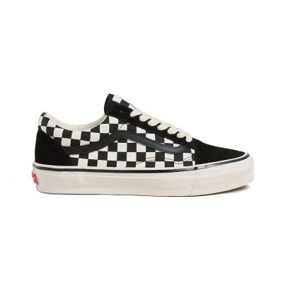 Vans LX Old Skool Checkerboard Shoe Black White - Must - Tossud
