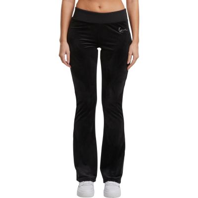 Karl Kani Signature Rhinestone Velours Trackpants - Must - Püksid Karl Kani Signature Rhinestone Velours Trackpants - Must - Püksid