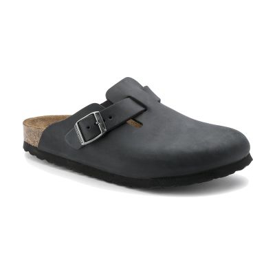 Birkenstock Boston Oiled Leather Narrow Fit Black - Must - Sandaalid Birkenstock Boston Oiled Leather Narrow Fit Black - Must - Sandaalid