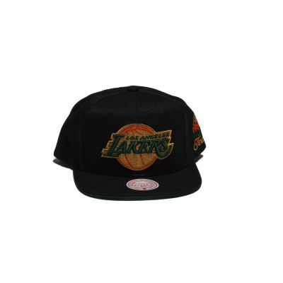 Mitchell & Ness BHM Logo Color Los Angeles Lakers Snapback - Must - Kork