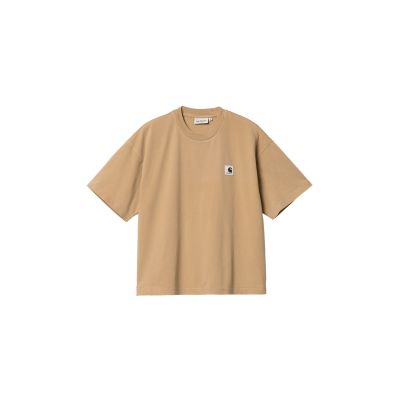 Carhartt WIP W S/S Nelson T-Shirt Dusty H Brown Garment Dyed  - Pruun - Lühikeste varrukatega T-särk
