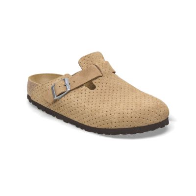 Birkenstock Boston BS Suede Embossed Regular Fit Light Brown - Pruun - Sandaalid Birkenstock Boston BS Suede Embossed Regular Fit Light Brown - Pruun - Sandaalid