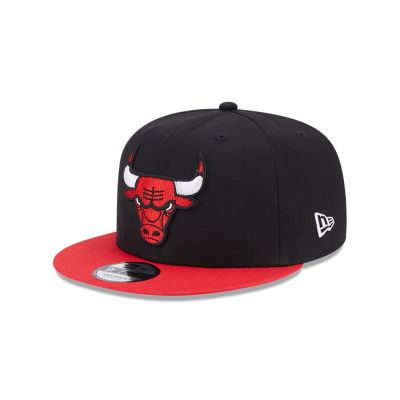 New Era Chicago Bulls Team Side Patch Black 9FIFTY Snapback Cap - Must - Kork