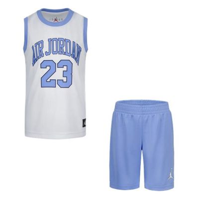 Jordan Boys Muscle Tank And Shorts 2pc Set University Blue - Sinine - set