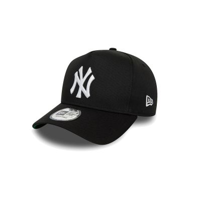 New Era New York Yankees World Series Patch Black 9FORTY E-Frame Adjustable Cap  - Must - Kork