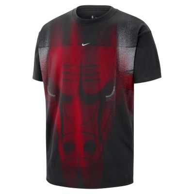 Nike Chicago Bulls Men's Basketball T-Shirt Black - Must - Lühikeste varrukatega T-särk Nike Chicago Bulls Men's Basketball T-Shirt Black - Must - Lühikeste varrukatega T-särk