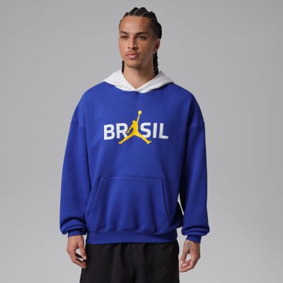 Jordan Brooklyn Fleece Pullover Hoodie Old Royal - Sinine - Kapuutsiga harajuku Jordan Brooklyn Fleece Pullover Hoodie Old Royal - Sinine - Kapuutsiga harajuku