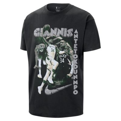 Nike NBA Giannis Antetokounmpo Tee - Must - Lühikeste varrukatega T-särk Nike NBA Giannis Antetokounmpo Tee - Must - Lühikeste varrukatega T-särk