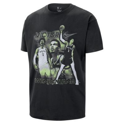 Nike NBA Victor Wembanyama Tee - Must - Lühikeste varrukatega T-särk Nike NBA Victor Wembanyama Tee - Must - Lühikeste varrukatega T-särk
