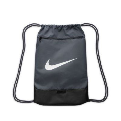 Nike Brasilia 9.5 Drawstring Training Gymsack Flint Grey (18L) - Hall - Kott