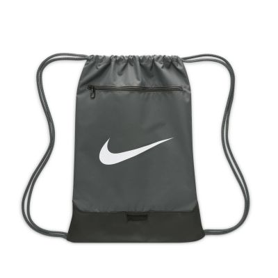 Nike Brasilia 9.5 Drawstring Training Gymsack Iron Grey (18L) - Hall - Kott