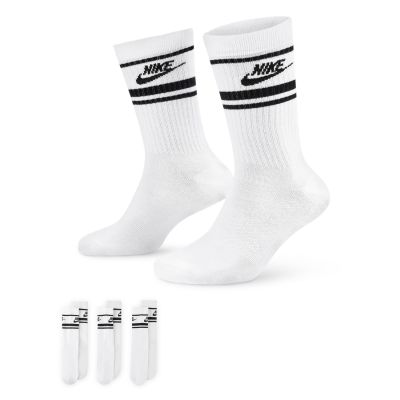 Nike Sportswear Dri-FIT Everyday Essential Crew 3-Pack Socks White Black - Valge - Sokid