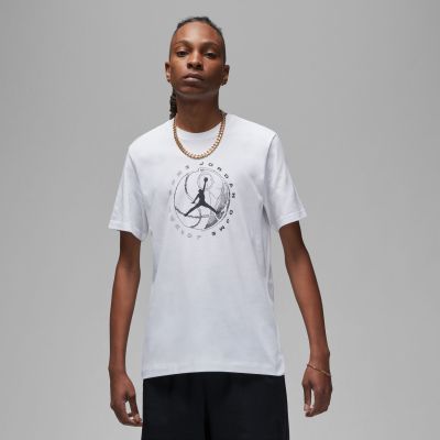 Jordan Dri-FIT Sport Graphic Tee White - Valge - Lühikeste varrukatega T-särk