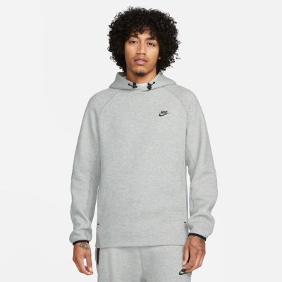 Nike Sportswear Tech Fleece Pullover Hoodie Heather Grey - Hall - Kapuutsiga harajuku