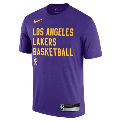 Nike NBA Dri-FIT Los Angeles Lakers Training Tee - Lilla - Lühikeste varrukatega T-särk