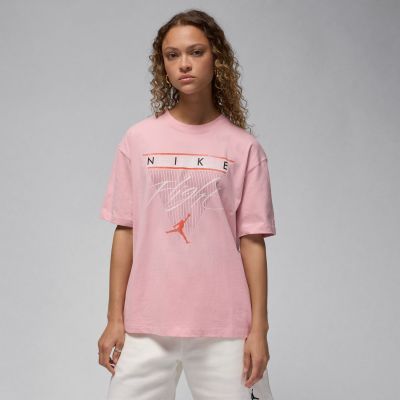 Jordan Flight Heritage Wmns Graphic Tee Pink Glaze - Roosa - Lühikeste varrukatega T-särk