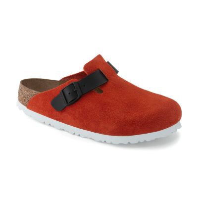 Birkenstock Boston Suede Leather Narrow fit Red - Punane - Sandaalid Birkenstock Boston Suede Leather Narrow fit Red - Punane - Sandaalid