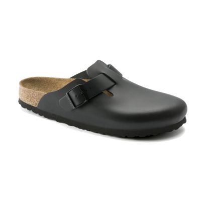 Birkenstock Boston Natural Leather Narrow Fit Black - Must - Sandaalid Birkenstock Boston Natural Leather Narrow Fit Black - Must - Sandaalid