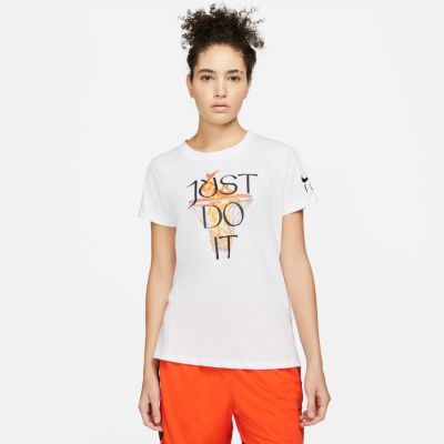 Nike Dri-Fit "Just Do It" Wmns Basketball Tee - Valge - Lühikeste varrukatega T-särk