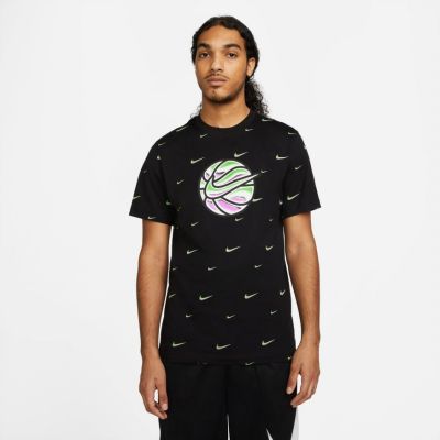 Nike Swoosh Ball Basketball Tee - Must - Lühikeste varrukatega T-särk