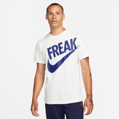 Nike Dri-FIT Giannis "Freak" Basketball Tee White - Valge - Lühikeste varrukatega T-särk