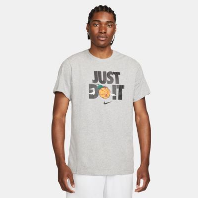 Nike "Just Do It" Basketball Tee Grey - Hall - Lühikeste varrukatega T-särk