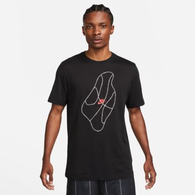 Nike Dri-FIT Basketball Tee Black - Must - Lühikeste varrukatega T-särk