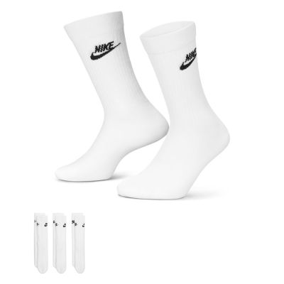 Nike Sportswear Everyday Essential Socks 3-Pack White - Valge - Sokid