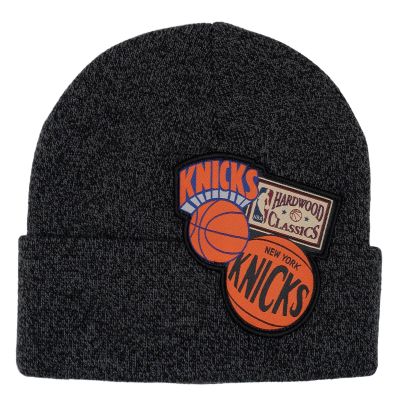 Mitchell & Ness NBA New York Knicks XL Logo Patch Knit Hwc - Must - Kork