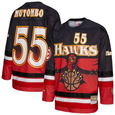 Mitchell & Ness NBA Maxxed Out Fashion Hawks Dikembe Mutombo Hockey Jersey - Punane - Jersey