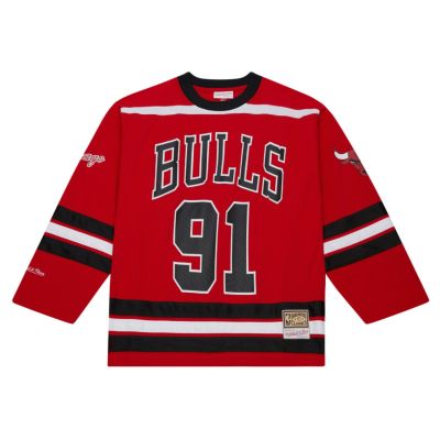 Mitchell & Ness NBA Maxxed Out Fashion Bulls Dennis Rodman Hockey Jersey - Punane - Jersey