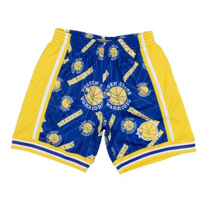 Mitchell & Ness Golden State Warriors Swingman Short - Sinine - Lühikesed püksid