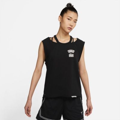 Nike Standard Issue "Queen Of Courts" Wmns Basketball Top - Must - Lühikeste varrukatega T-särk