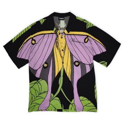 Pleasures Moth Button Down Rayon Shirt - Mitmevärviline - Särk