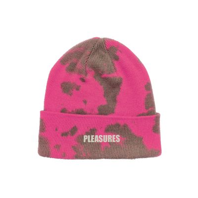 Pleasures Impact Dyed Beanie Pink - Roosa - Kork