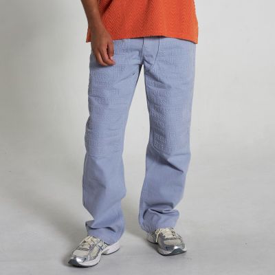 Pleasures Impact Double Knee Pants Slate - Sinine - Püksid