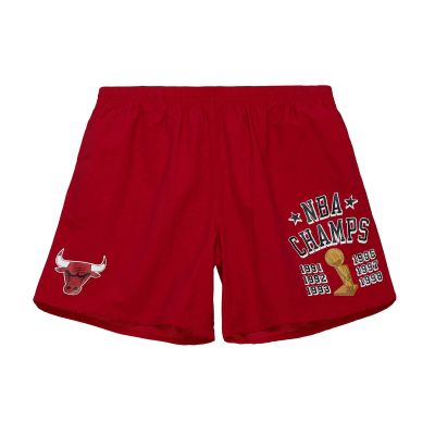 Mitchell & Ness NBA Chicago Bulls Team Heritage Woven Shorts - Punane - Lühikesed püksid