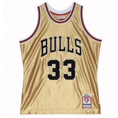Mitchell & Ness Chicago Bulls Scottie Pippen 75th Gold Swingman Jersey - Mitmevärviline - Jersey