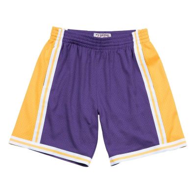 Mitchell & Ness NBA LA Lakers 84-85 Swingman Road Shorts - Lilla - Lühikesed püksid