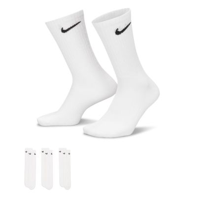 Nike Everyday Lightweight Crew 3-Pack Socks White - Valge - Sokid