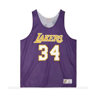 Mitchell & Ness NBA LA Lakers Shaquille O'Neal Reversible Mesh Tank - Lilla - Jersey